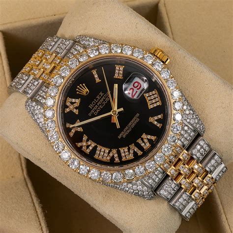 black rolex watches diamonds|Rolex full diamond watch price.